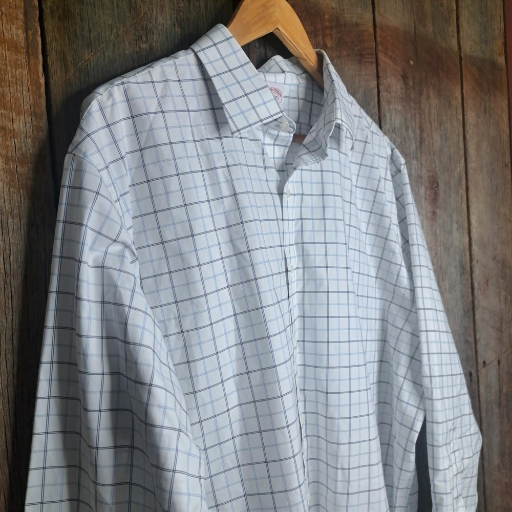 Grandpacore Academia Brooks Brothers Madison Non Iron Supima 17 1/2-34 Checkered